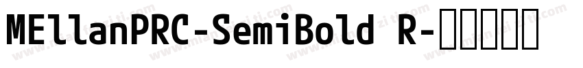 MEllanPRC-SemiBold R字体转换